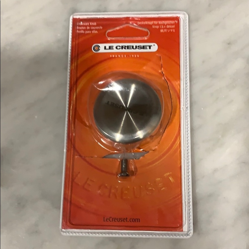MEDIUM Le Creuset knob in stainless steel